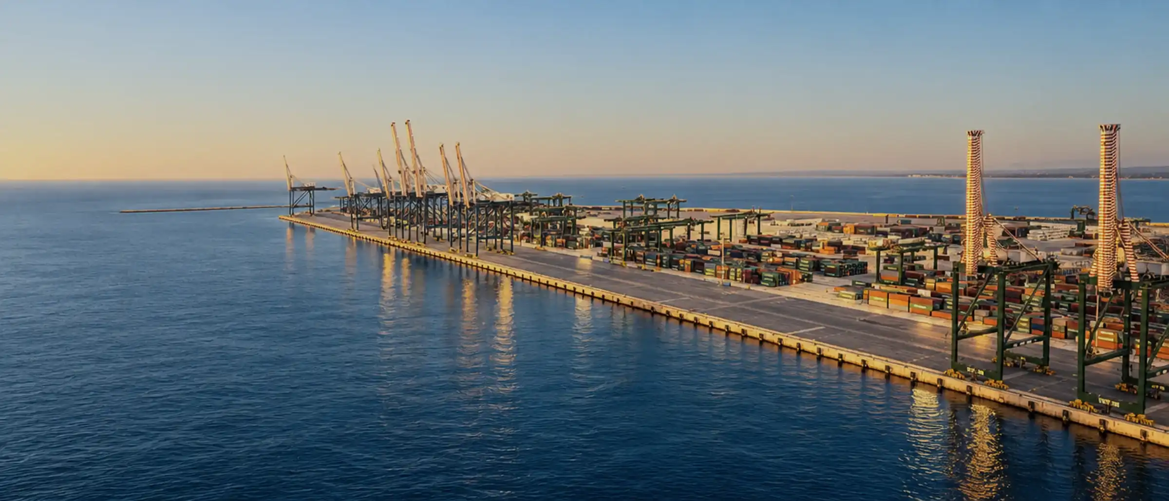 Lo stabilimento siderurgico di Taranto visto dal mare